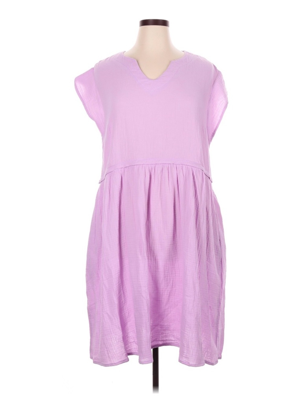 Latched Mama Coastline Cotton Zip Nursing Dress Wysteria Size XL